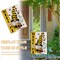 Welcome Spring Bumble Bee Gnome Decorative Garden Flag, Honeycomb Daisy Flower Spring Yard Outside Decorations
